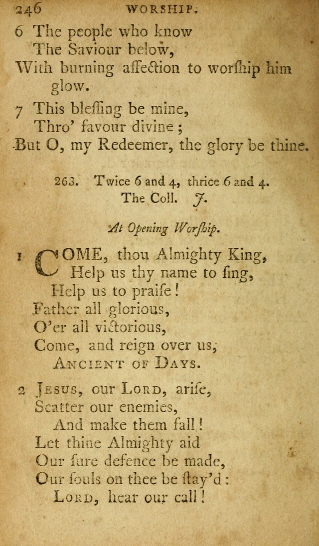 A Selection of Psalms and Hymns: done under appointment of the Philadelphian Association (2nd ed) page 262