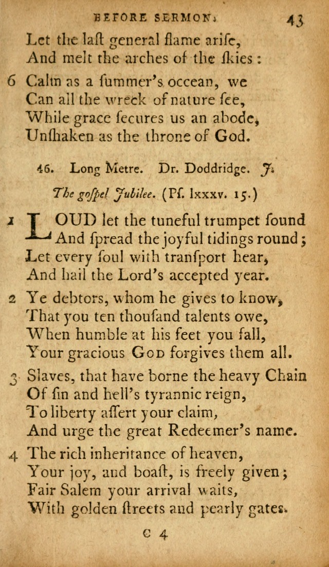 A Selection of Psalms and Hymns: done under appointment of the Philadelphian Association (2nd ed) page 65