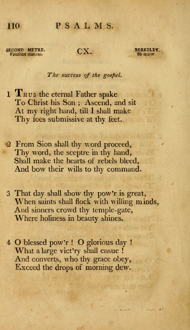 A Selection of Psalms and Hymns, Embracing all the Varieties of Subjects page 112