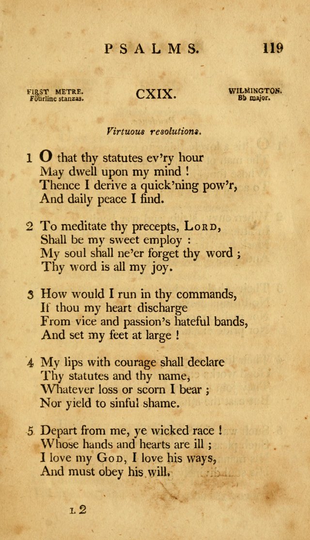 A Selection of Psalms and Hymns, Embracing all the Varieties of Subjects page 121