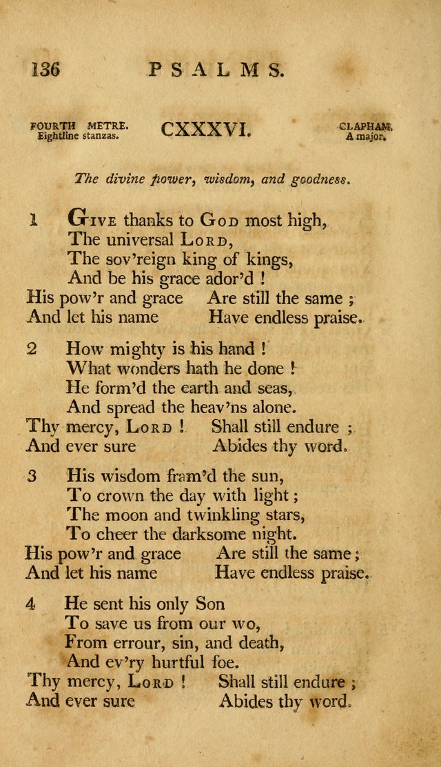 A Selection of Psalms and Hymns, Embracing all the Varieties of Subjects page 138