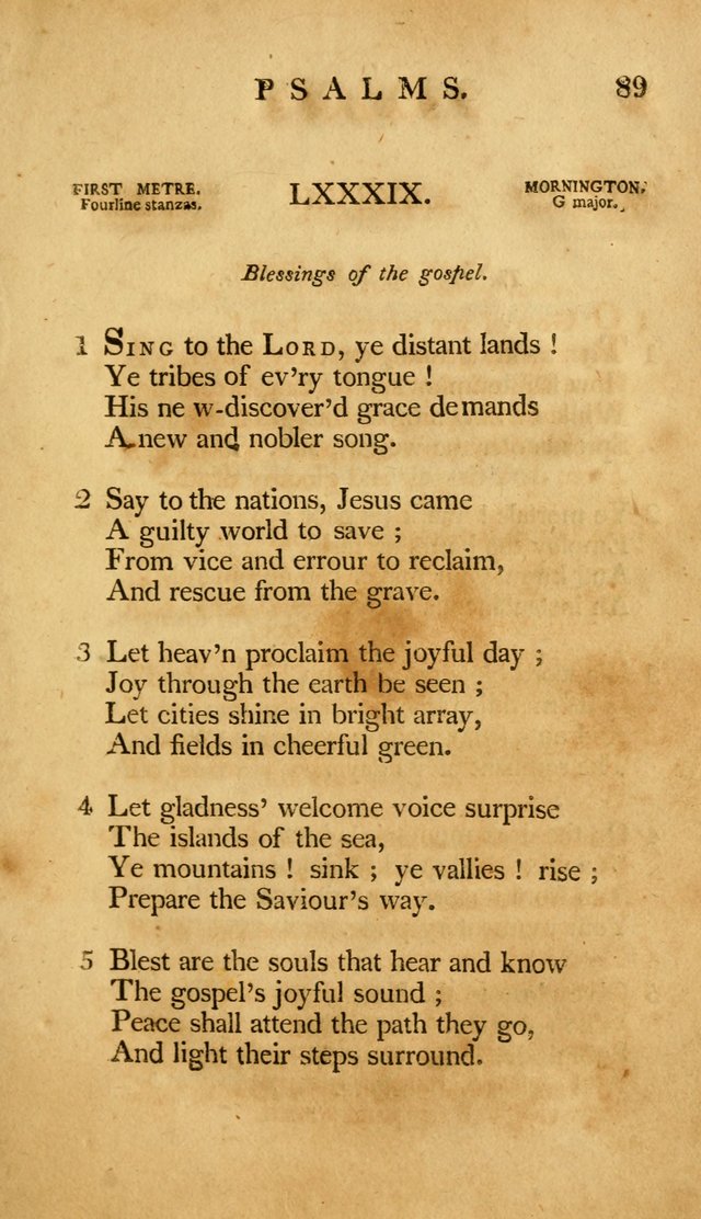 A Selection of Psalms and Hymns, Embracing all the Varieties of Subjects page 91