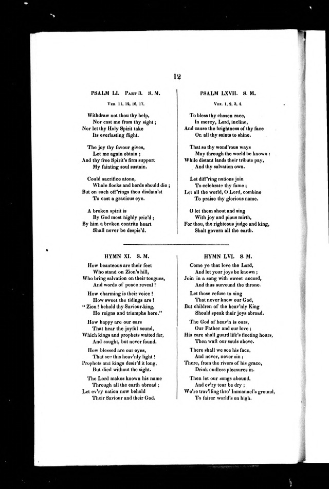 A Selection of Psalms and Hymns: for every Sunday and principle festival throughout the year for the use of congregations in the Diocess of Quebec page 8