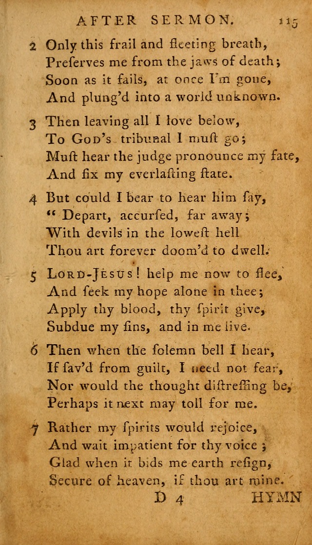 A Selection of Psalms and Hymns: done under the appointment of  the Philadelphian Association page 115