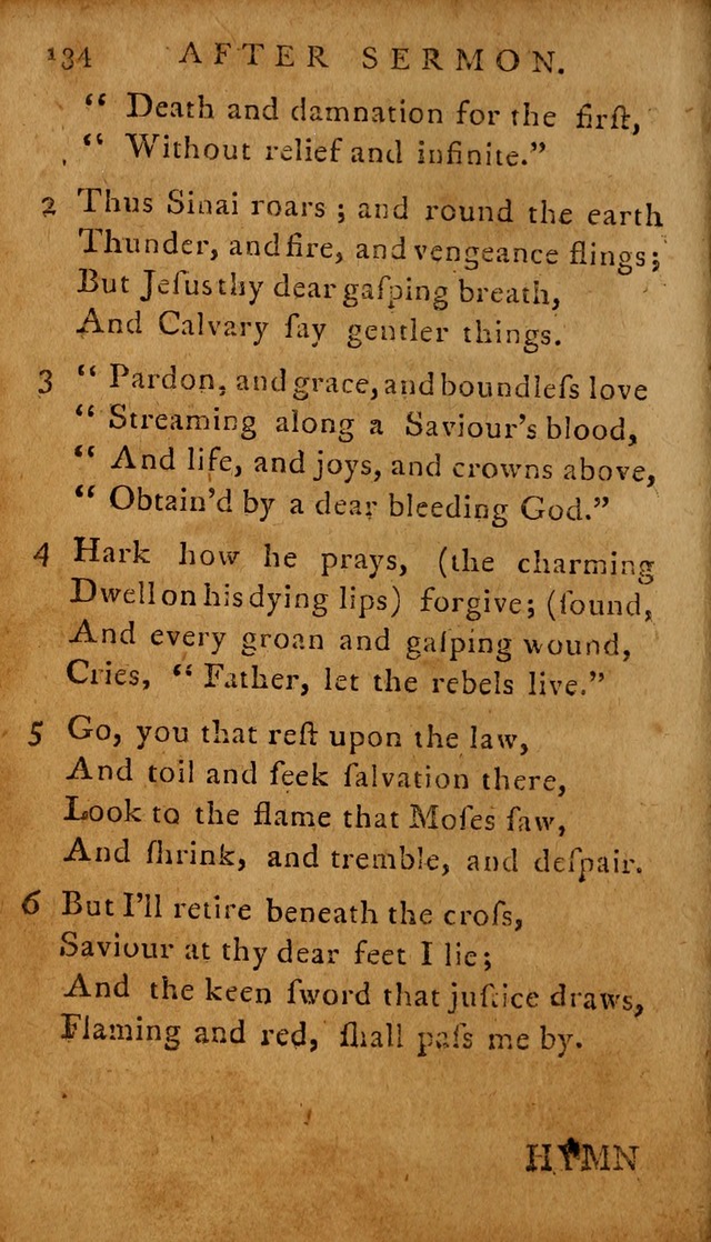 A Selection of Psalms and Hymns: done under the appointment of  the Philadelphian Association page 134