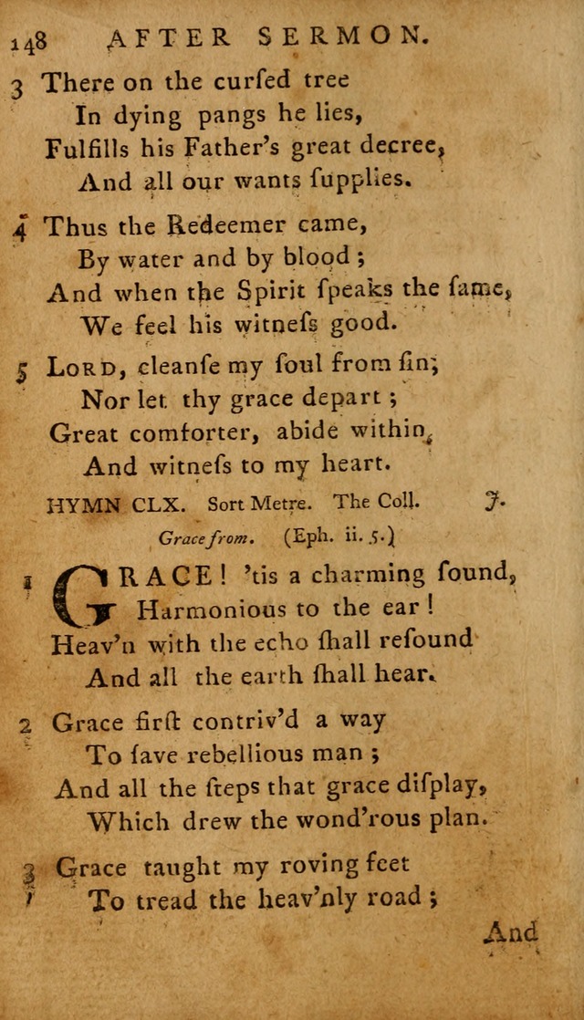 A Selection of Psalms and Hymns: done under the appointment of  the Philadelphian Association page 148