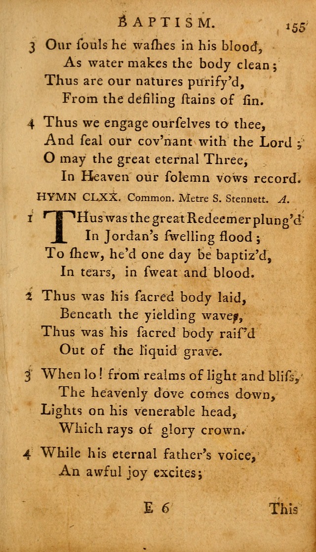 A Selection of Psalms and Hymns: done under the appointment of  the Philadelphian Association page 155