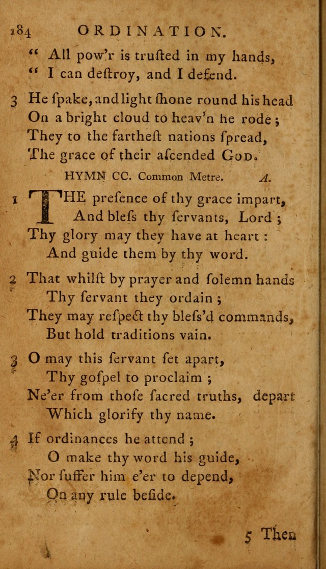 A Selection of Psalms and Hymns: done under the appointment of  the Philadelphian Association page 184