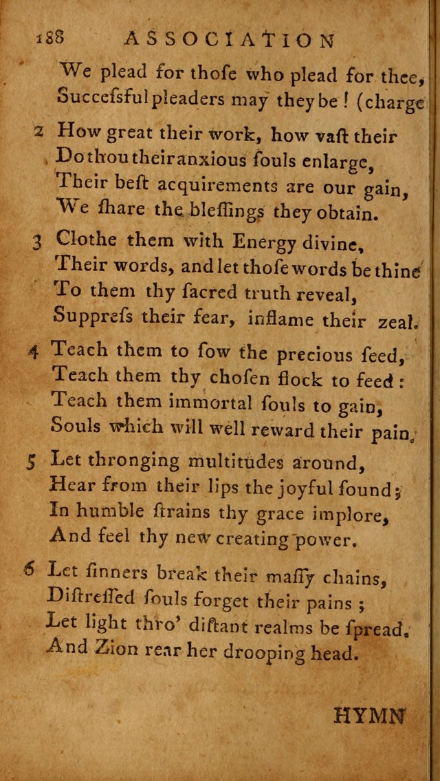A Selection of Psalms and Hymns: done under the appointment of  the Philadelphian Association page 188
