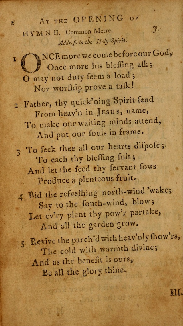 A Selection of Psalms and Hymns: done under the appointment of  the Philadelphian Association page 2