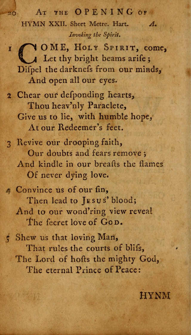 A Selection of Psalms and Hymns: done under the appointment of  the Philadelphian Association page 20