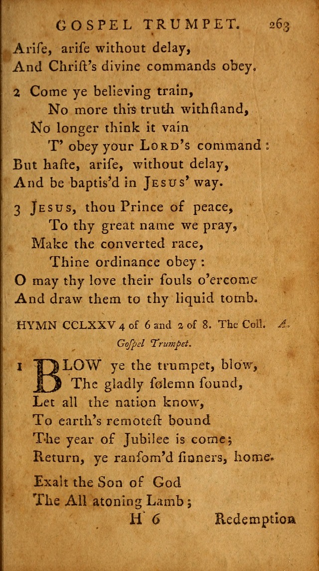 A Selection of Psalms and Hymns: done under the appointment of  the Philadelphian Association page 273