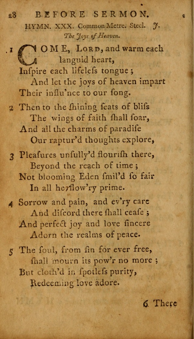 A Selection of Psalms and Hymns: done under the appointment of  the Philadelphian Association page 28