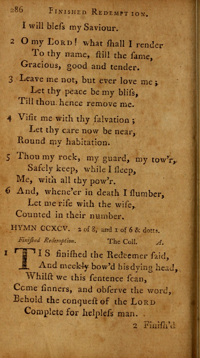 A Selection of Psalms and Hymns: done under the appointment of  the Philadelphian Association page 296