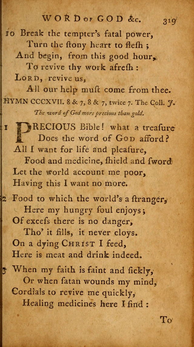 A Selection of Psalms and Hymns: done under the appointment of  the Philadelphian Association page 329