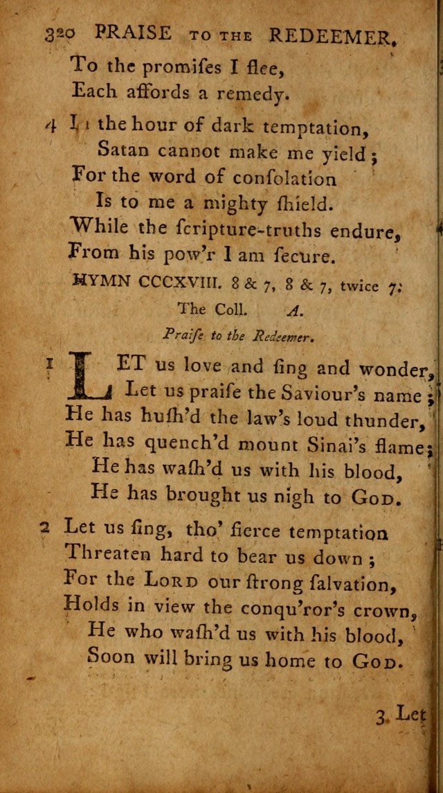 A Selection of Psalms and Hymns: done under the appointment of  the Philadelphian Association page 330