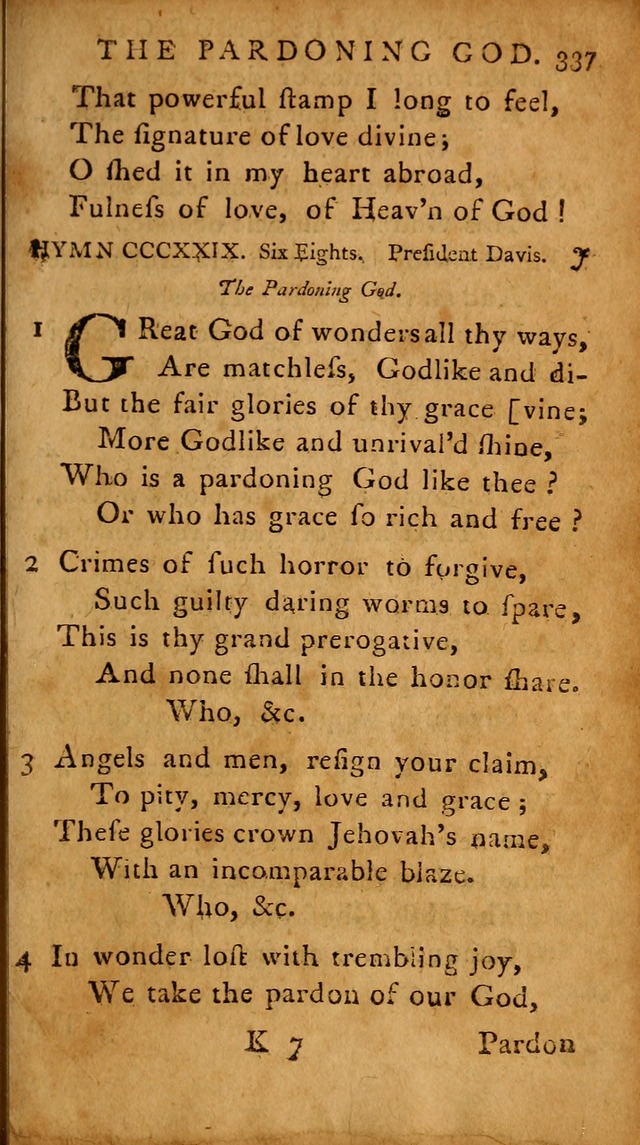 A Selection of Psalms and Hymns: done under the appointment of  the Philadelphian Association page 347