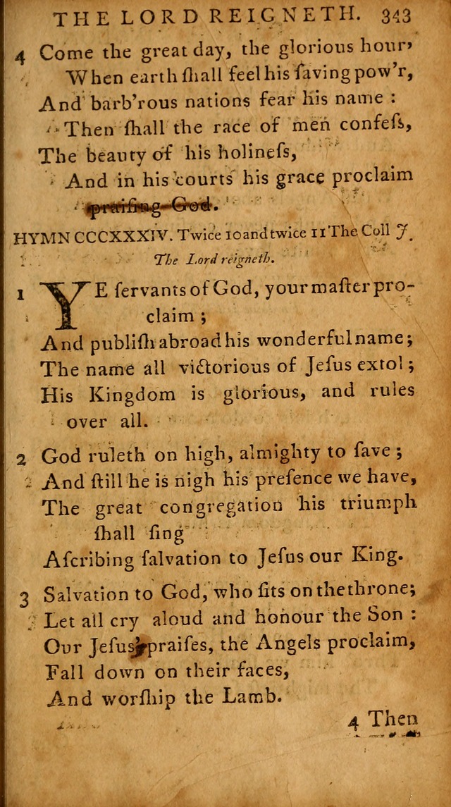 A Selection of Psalms and Hymns: done under the appointment of  the Philadelphian Association page 353