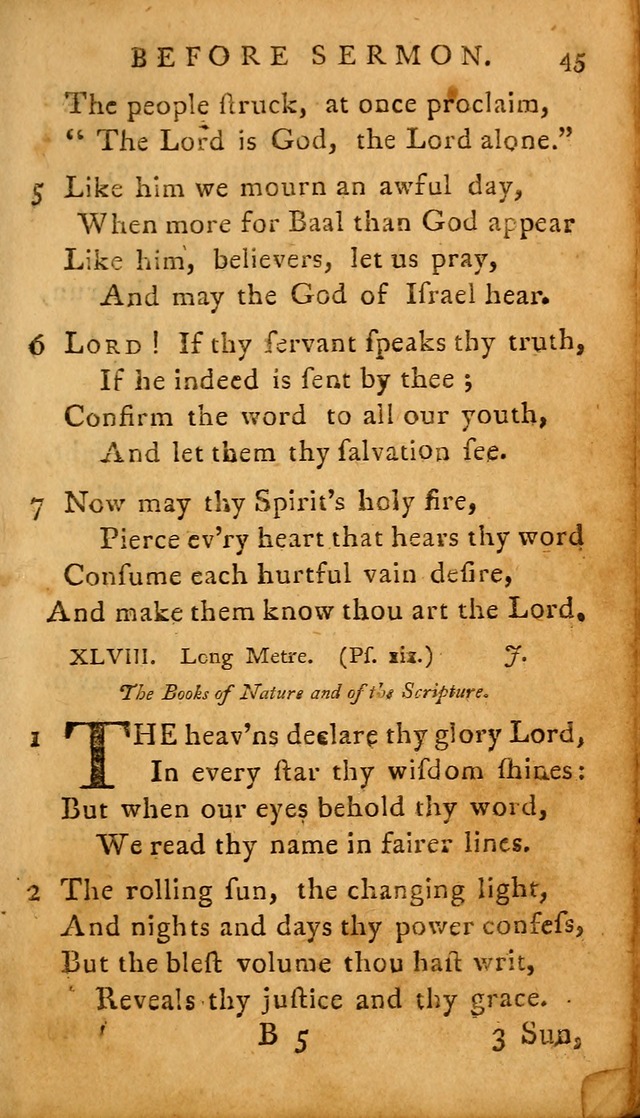 A Selection of Psalms and Hymns: done under the appointment of  the Philadelphian Association page 45