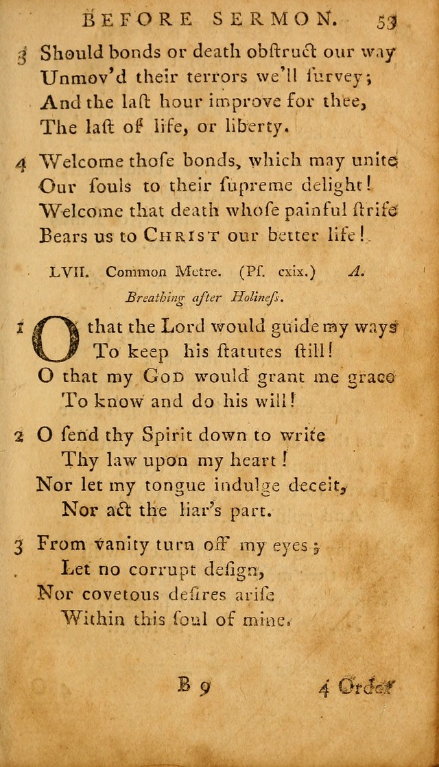 A Selection of Psalms and Hymns: done under the appointment of  the Philadelphian Association page 53