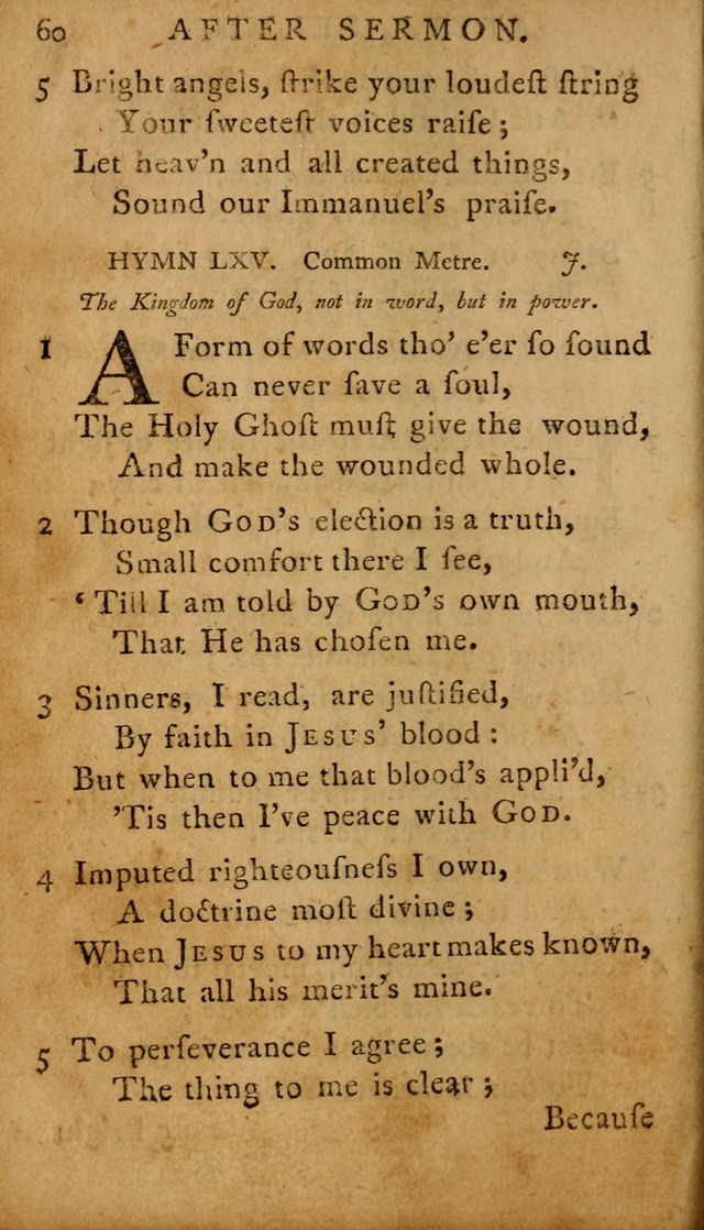 A Selection of Psalms and Hymns: done under the appointment of  the Philadelphian Association page 60