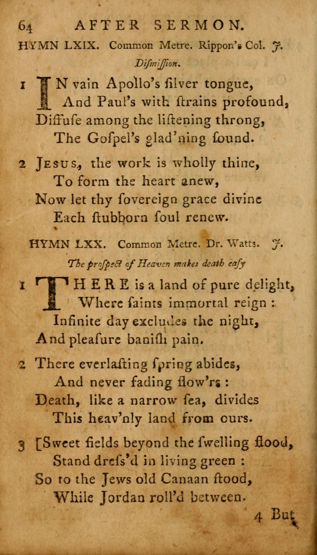 A Selection of Psalms and Hymns: done under the appointment of  the Philadelphian Association page 64