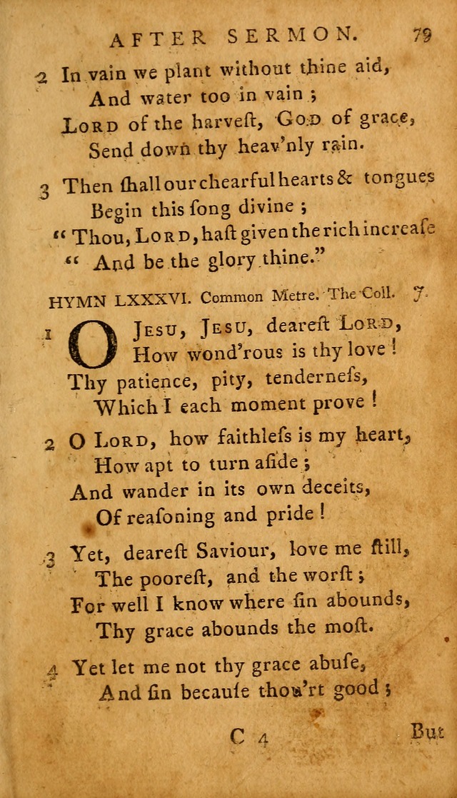 A Selection of Psalms and Hymns: done under the appointment of  the Philadelphian Association page 79