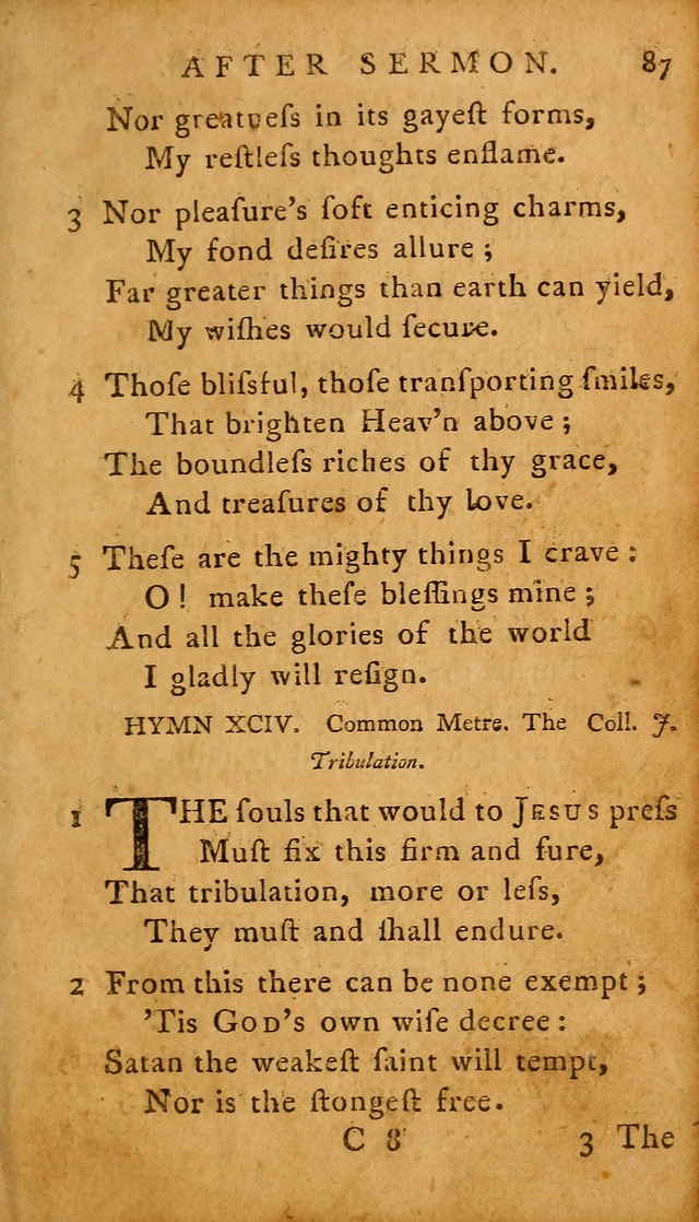 A Selection of Psalms and Hymns: done under the appointment of  the Philadelphian Association page 87