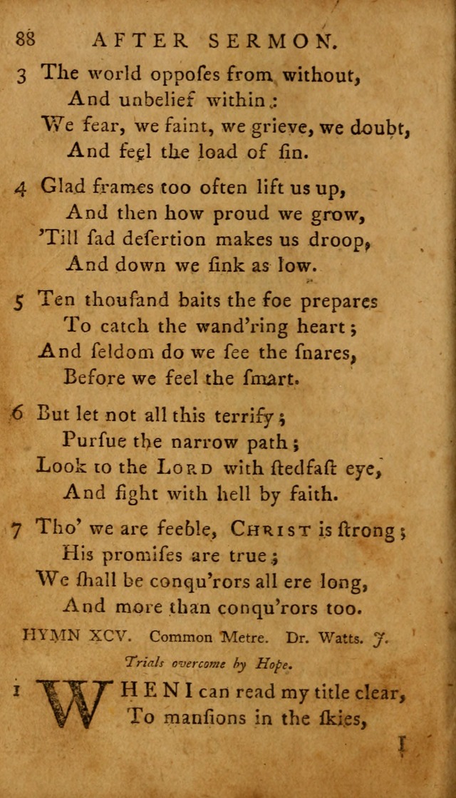 A Selection of Psalms and Hymns: done under the appointment of  the Philadelphian Association page 88