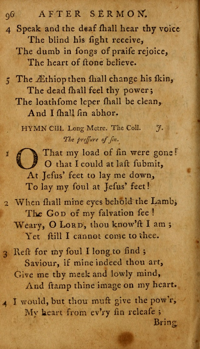 A Selection of Psalms and Hymns: done under the appointment of  the Philadelphian Association page 96