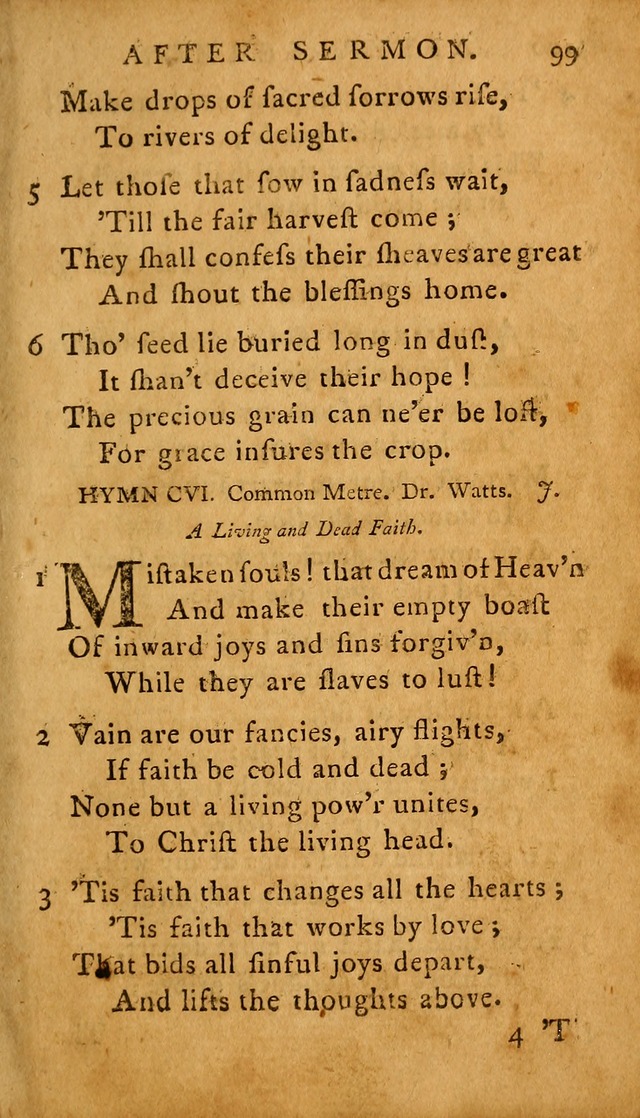 A Selection of Psalms and Hymns: done under the appointment of  the Philadelphian Association page 99