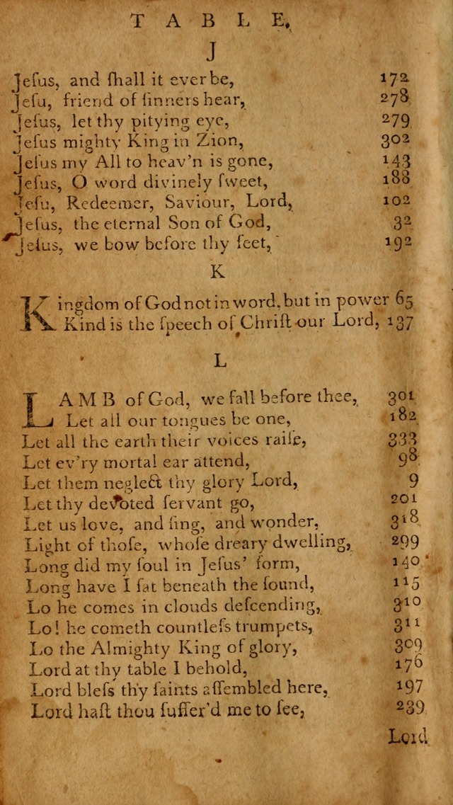 A Selection of Psalms and Hymns: done under the appointment of  the Philadelphian Association page xviii