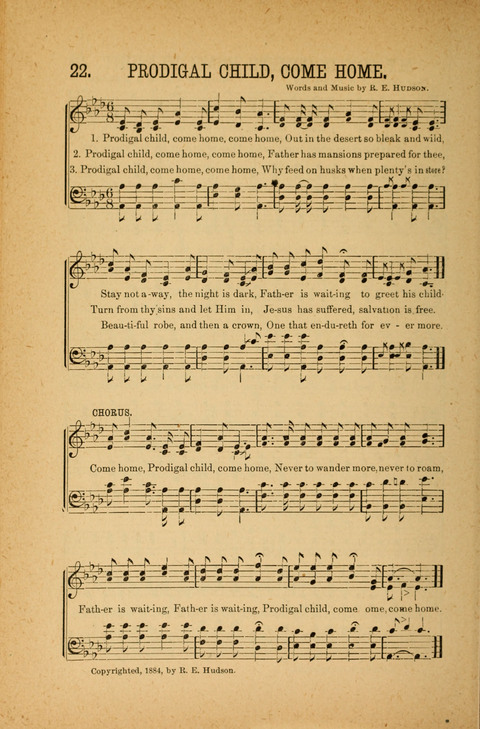 Songs of Peace, Love and Joy: for Sabbath Schools and Gospel Meetings page 22