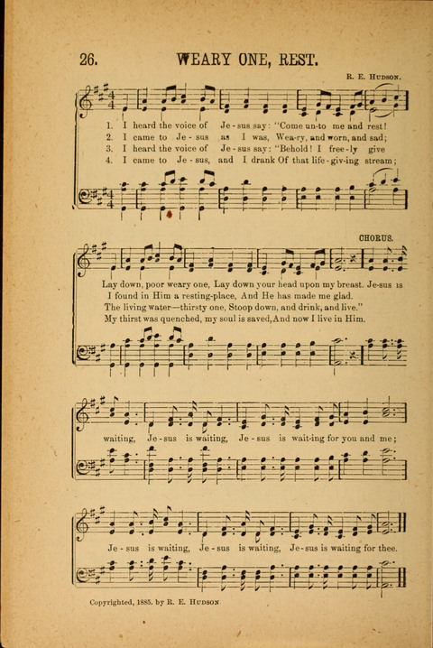 Songs of Peace, Love and Joy: for Sabbath Schools and Gospel Meetings page 26