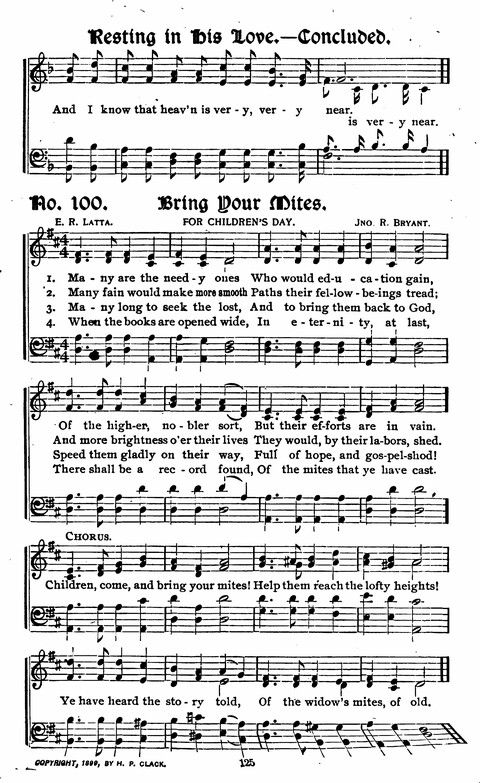 Songs and Praises: for Revivals, Sunday Schools, Singing Schools, and General Church Work page 109