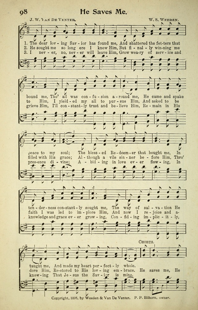 Songs of Redemption and Praise. Rev. page 96