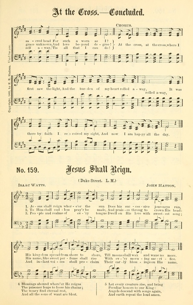 Sacred Songs No. 1: compiled and arranged for use in gospel meetings, Sunday schools, prayer meetings and other religious services page 153