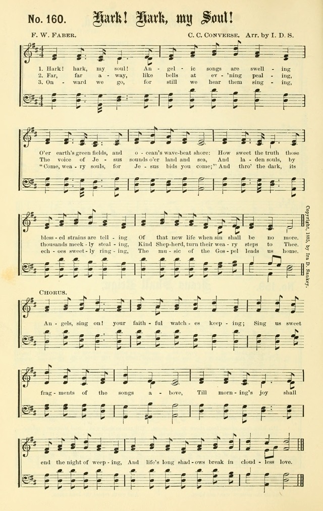 Sacred Songs No. 1: compiled and arranged for use in gospel meetings, Sunday schools, prayer meetings and other religious services page 154