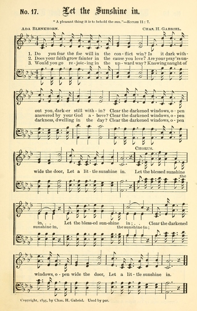 Sacred Songs No. 1: compiled and arranged for use in gospel meetings, Sunday schools, prayer meetings and other religious services page 17