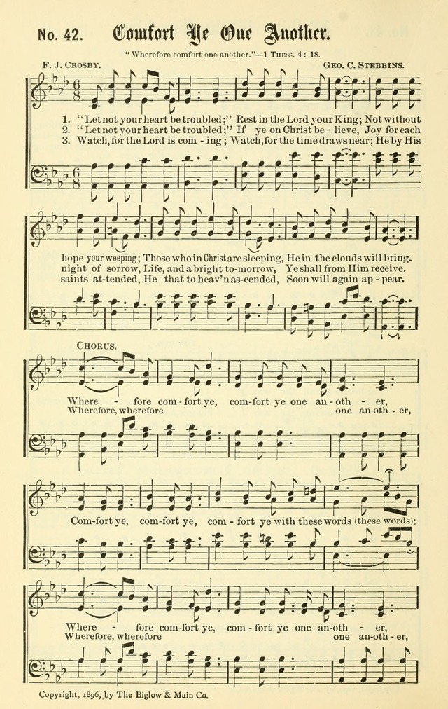 Sacred Songs No. 1: compiled and arranged for use in gospel meetings, Sunday schools, prayer meetings and other religious services page 42