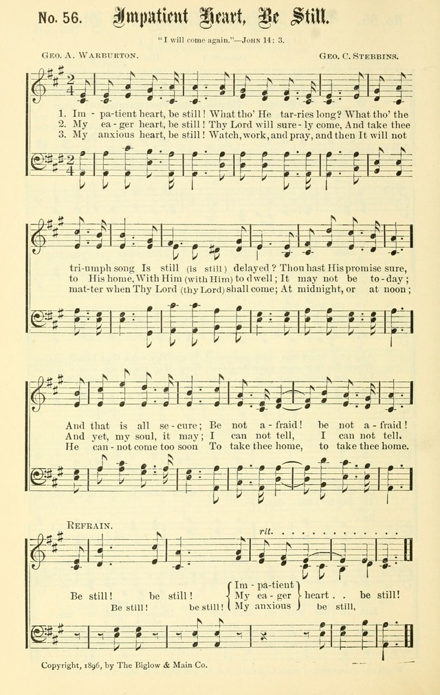 Sacred Songs No. 1: compiled and arranged for use in gospel meetings, Sunday schools, prayer meetings and other religious services page 56
