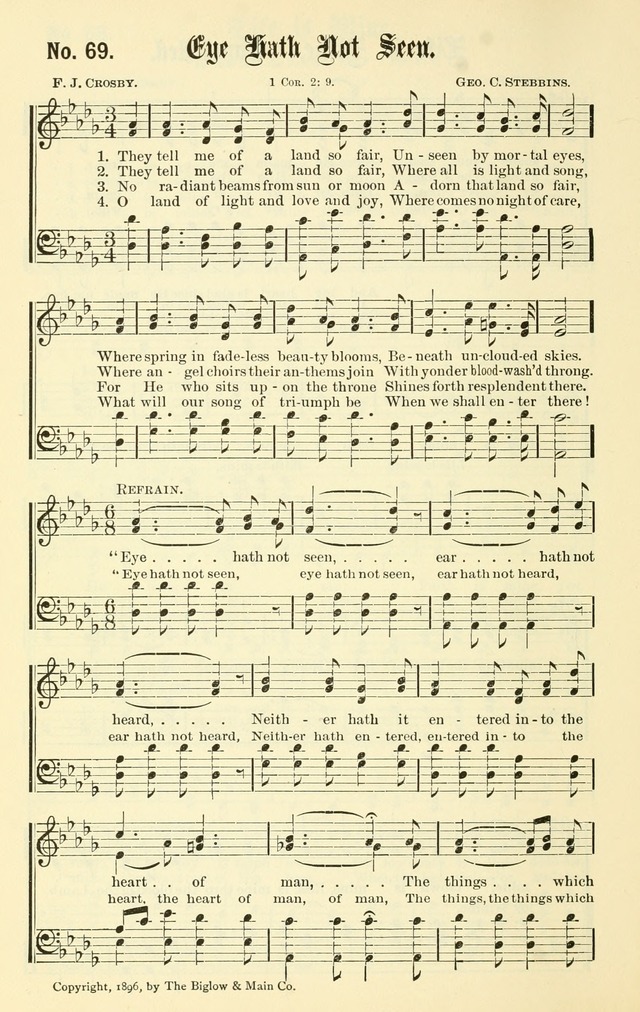 Sacred Songs No. 1: compiled and arranged for use in gospel meetings, Sunday schools, prayer meetings and other religious services page 70