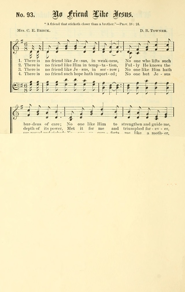 Sacred Songs No. 1: compiled and arranged for use in gospel meetings, Sunday schools, prayer meetings and other religious services page 94