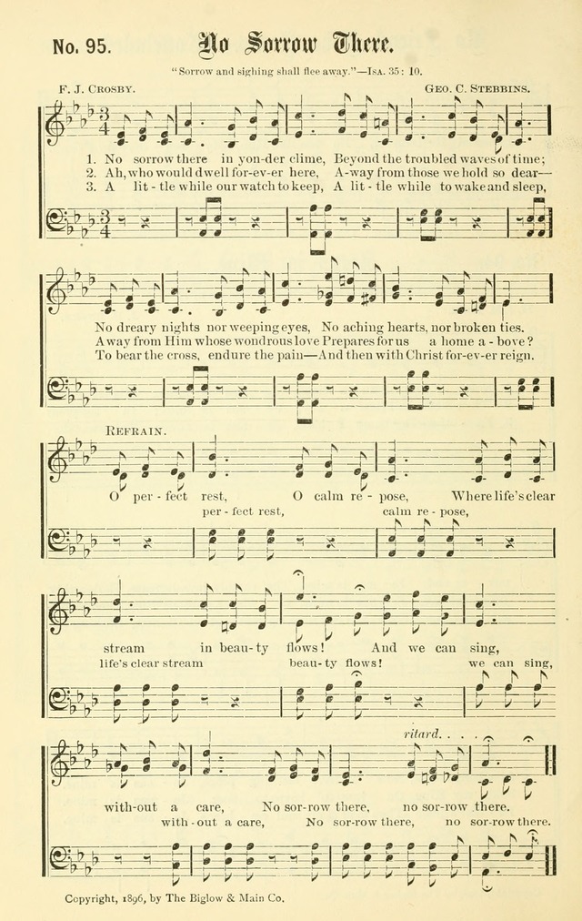 Sacred Songs No. 1: compiled and arranged for use in gospel meetings, Sunday schools, prayer meetings and other religious services page 96