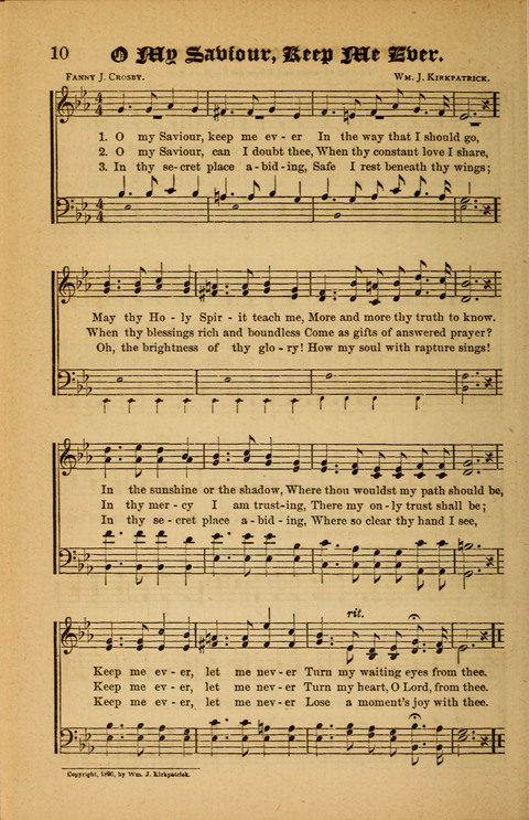 Sunlit Songs: for use in meetings for Christian worship or work page 10