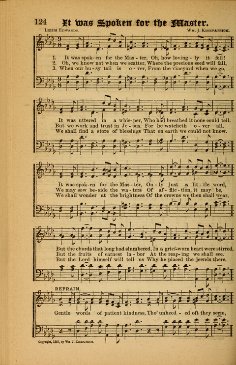 Sunlit Songs: for use in meetings for Christian worship or work page 124