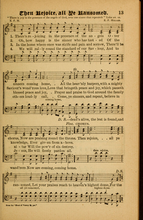 Sunlit Songs: for use in meetings for Christian worship or work page 13