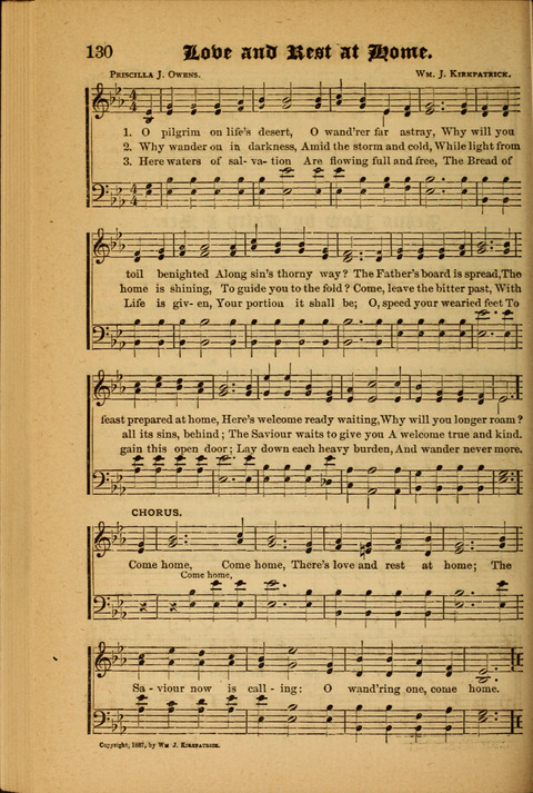 Sunlit Songs: for use in meetings for Christian worship or work page 130
