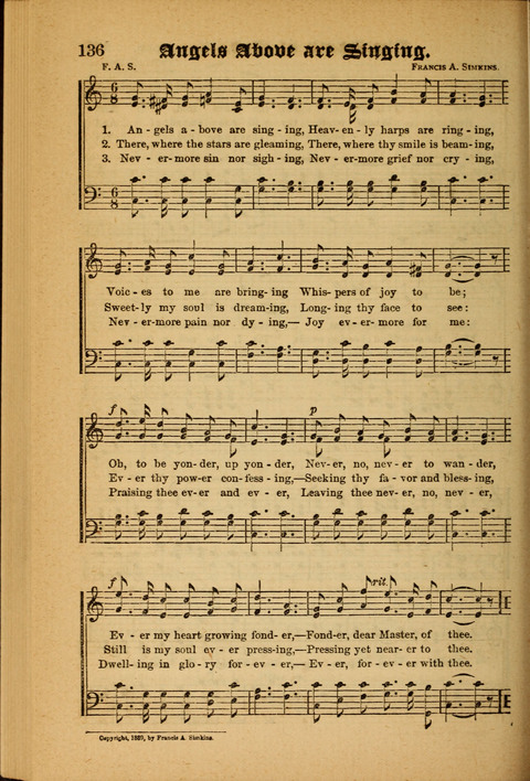 Sunlit Songs: for use in meetings for Christian worship or work page 136