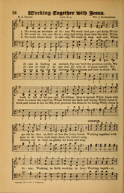 Sunlit Songs: for use in meetings for Christian worship or work page 24